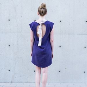 Plum shift dress with keyhole - SixChel - NWT sz 6